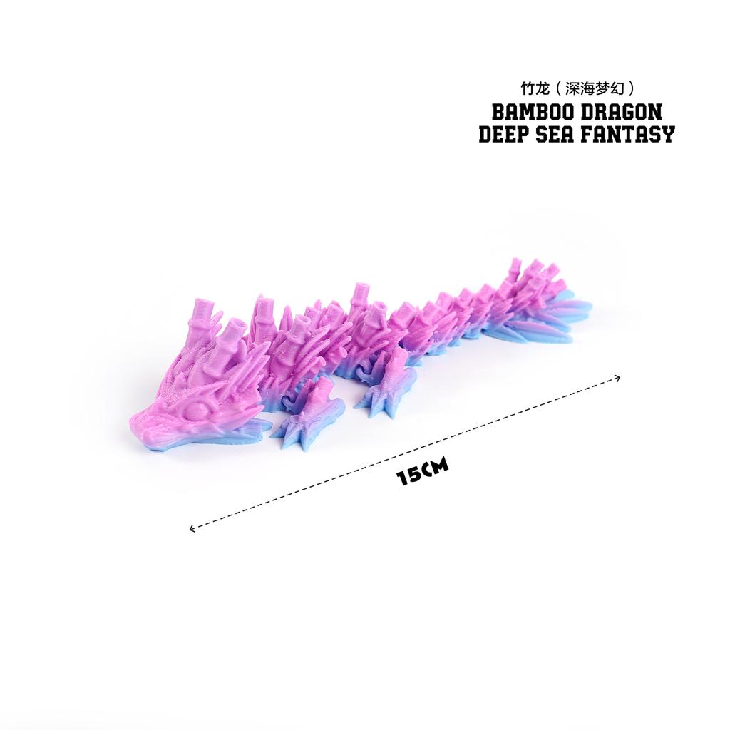3D Printed Dragon Toys Colorful 3D Flexible Articulated Dragon Toy for Home Desk Decoration Stress Relief Toy for Kids & Adult