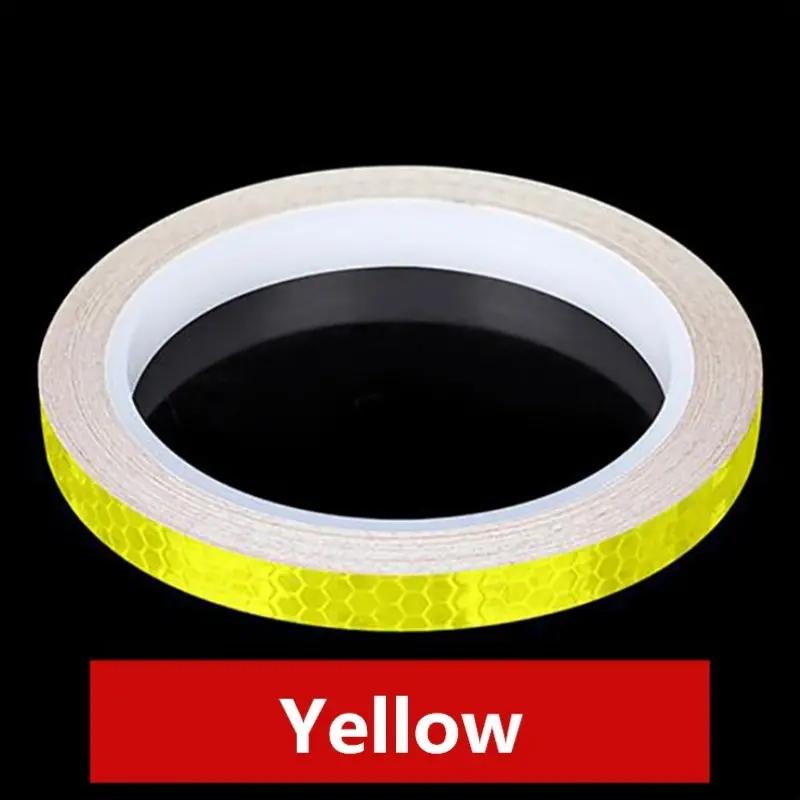 1roll 8M Bike Reflective Sticker Mountain Bike Bike Body Sticker Glow-in-the-dark Safety Equipment Motorcycle Accessories