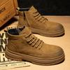 Martin Boots New Winter British Style Retro Short Boots Lace-up Zipper Boots Casual Leather Boots