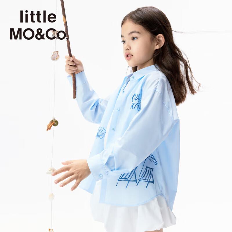 Little MO&Co. Kids' Resort Print Long-Sleeve Shirt