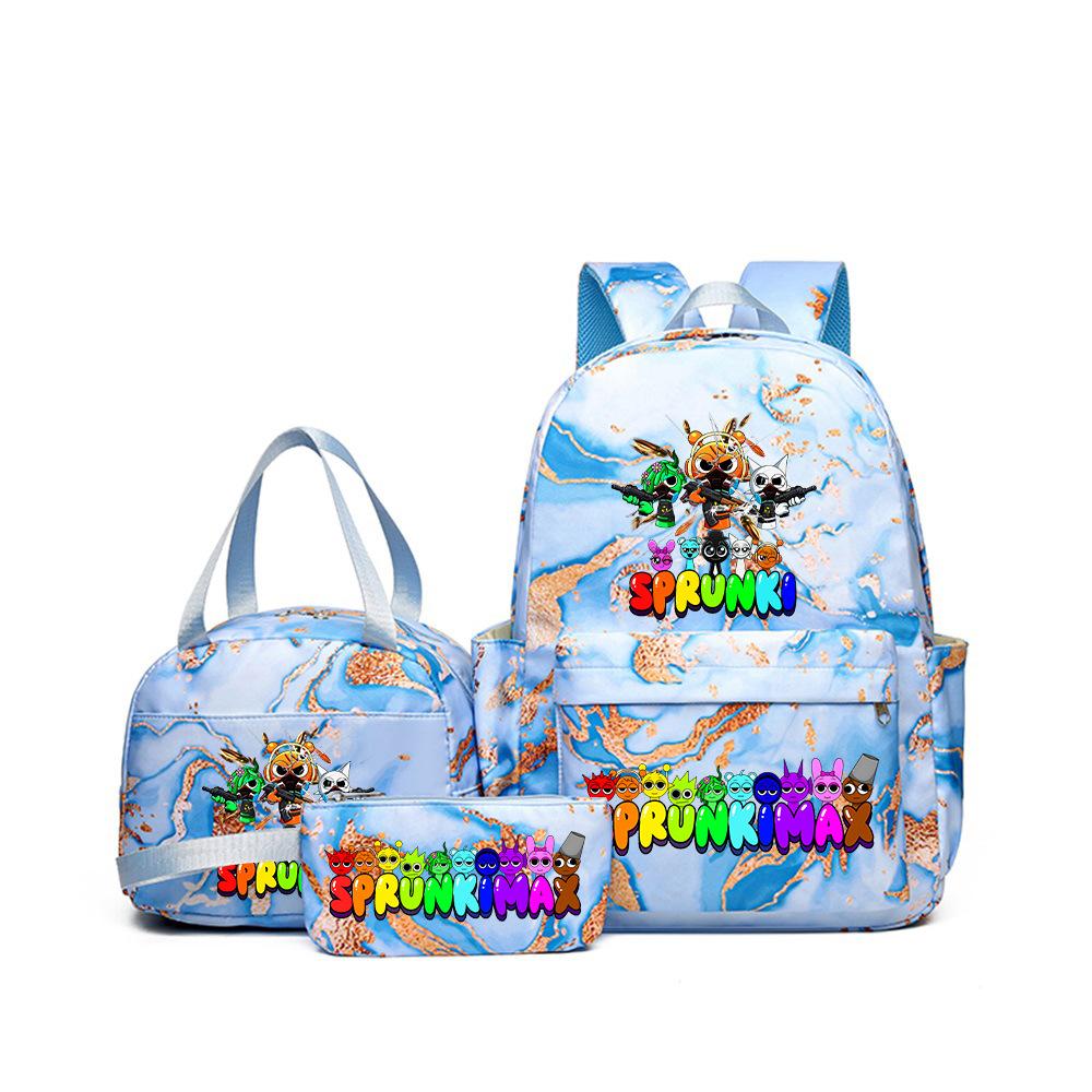 Rhythm Box Student School Bag Children's Backpack Backpack Three-piece Set