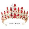 Handmade Crystal Crown Exquisite Baroque Headpiece Rhinestone Headband Bridal Tiara  Bridesmaid