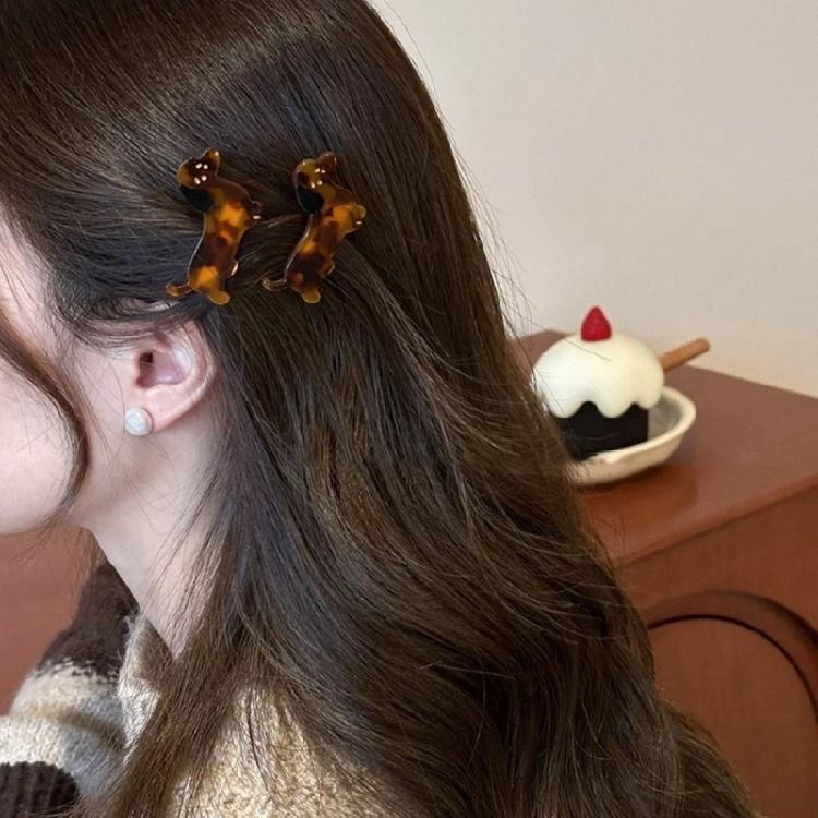 Einzigartige kleine Haarklammern in Dackelform Adorables Dackel-Haarspangen Haarschmuck Haarschmucke