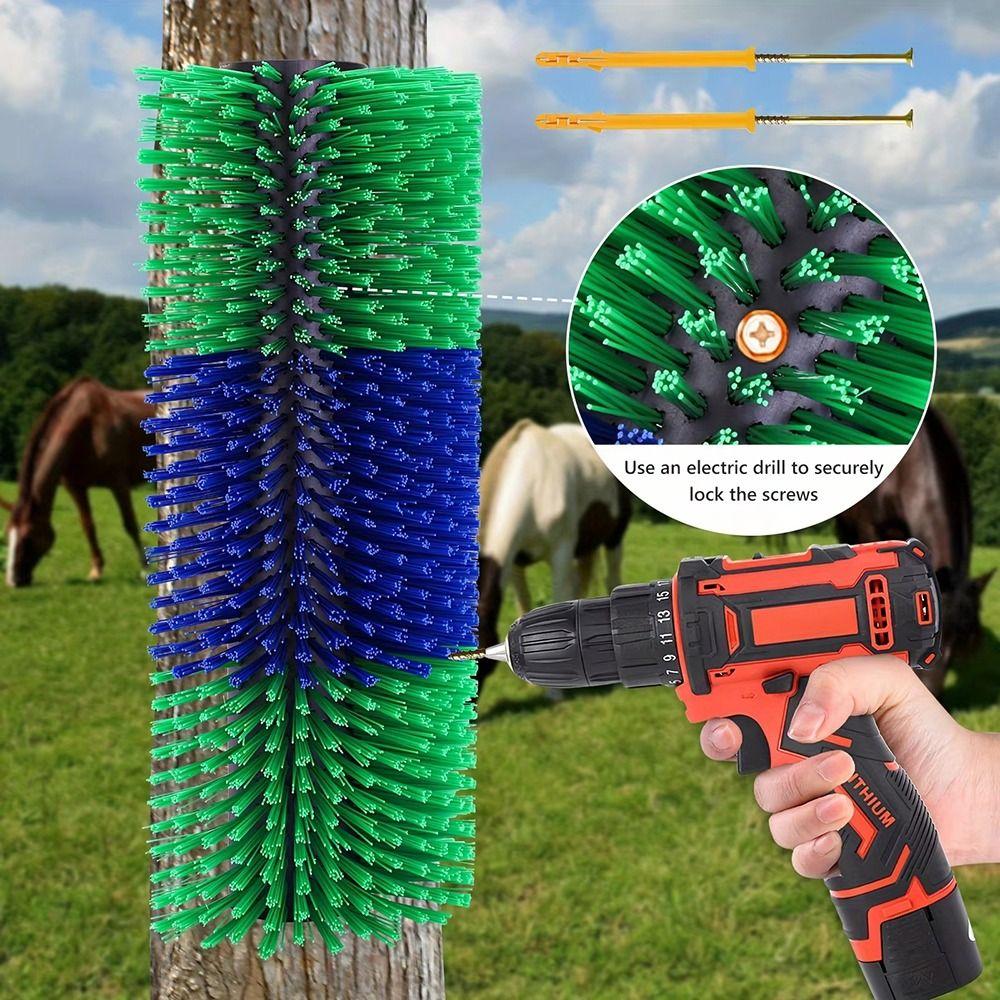 1Pcs Quick-Connect System Horse Grooming Brush Hair Removal Brush  For Cow Horse Goat Sheep Cattle