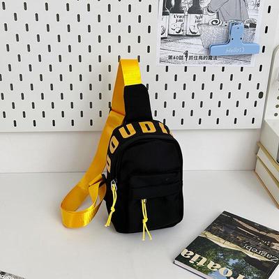 Sac bandoulière poitrine léger couleur unie pour enfants