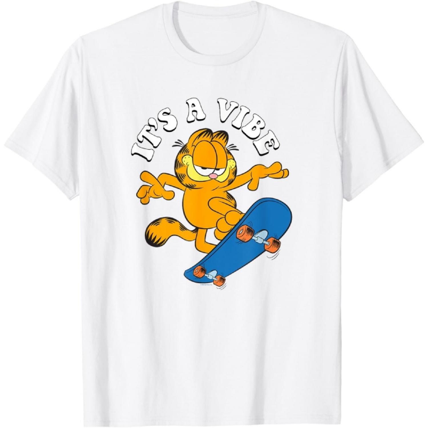 Garfield Classic It s a Vibe Skateboard T-Shirt XXXXXL белый