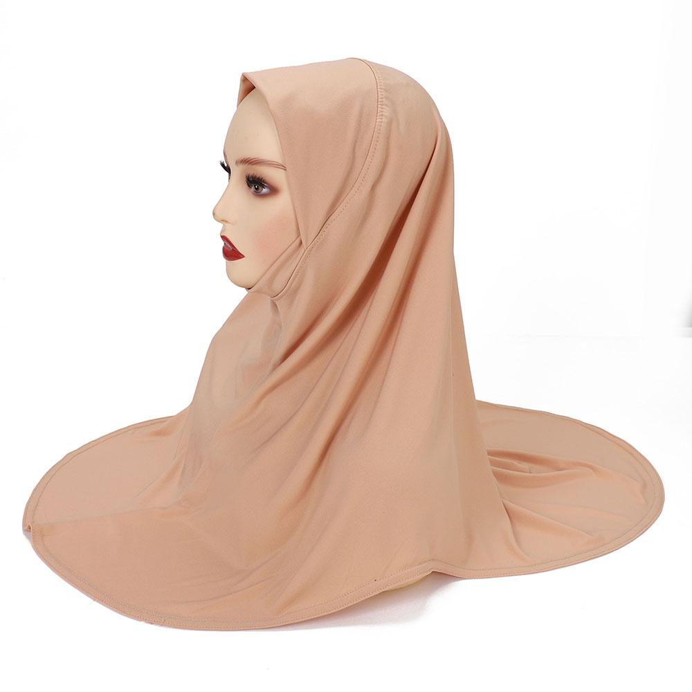 Malaysia Headwraps Caps Turban Ramadan For Fashion Women Muslim Instant Hijab One Piece Shawls Headband Khimar Scarf Femme