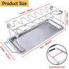 BBQ Beef Chicken Wing Leg Grill Stainless Steel Collapsible Barbecue Roaster Rack Non-Stick BBQ Drumstick Oven Roaster Stand