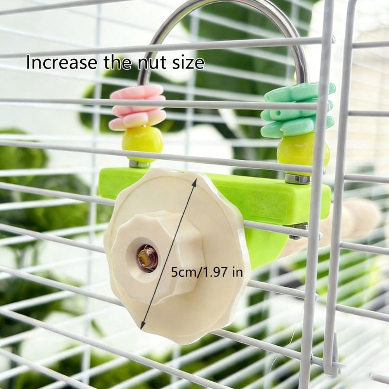 Durability Wooden Parrots Gym Interactively For Climbing Jumping And Playing Helps Prevent Boredom In Pet Birds