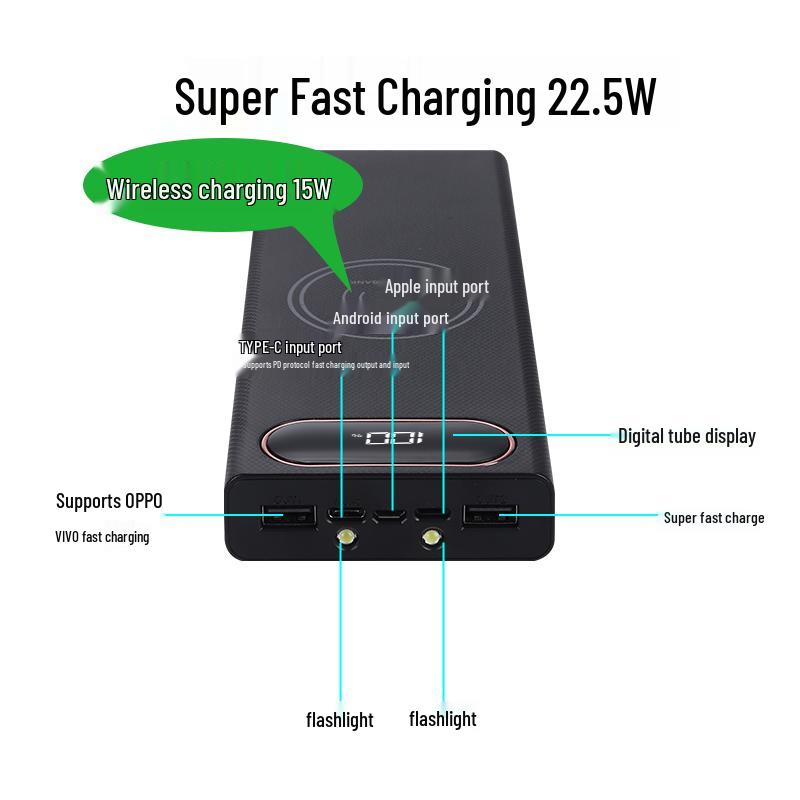 8-Section 18650 DIY Solderless Lithium Battery Power Bank Kit