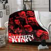 Stephen Horror Icons Flannel Blanket Super Soft Warm Cozy Blanket For Sofa Bed Office Travel Allseason Home Decor Gift