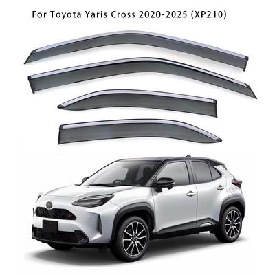 Yaris Cross Rain & Sun Visors (2020-2025) - XP210 Rainproof Eyebrows & Window Deflectors
