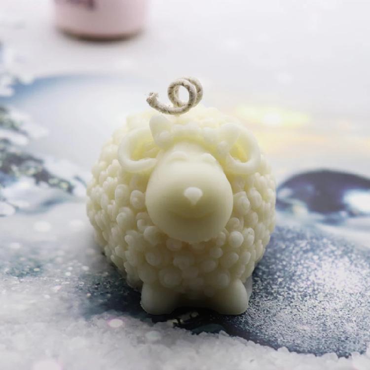 Fondant Chocolate Mold Lovely Sheep Silicone Mold Fondant Cake Decorating Tool Candle Soap Mold Easily to Clean
