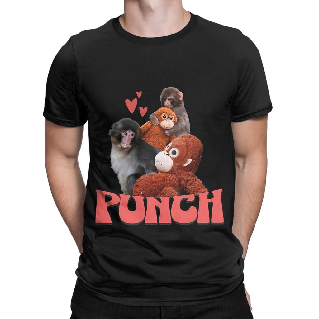 Punch The Monkey Graphic 100 Cotton Tshirt Bib Punch The Monkey Tops Tees For Unisex