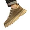 Martin Boots Men's High Top Autumn and Summer New British Style Retro Mid-top Height Enhancing Anti Slip Leather Work Shoes