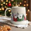 Novelty Christmas Mark Christmas Mug Cute Cartoon Snowman Santa Mug