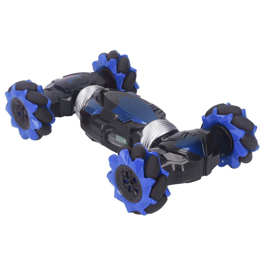 RC Stunt Car Strong Power Funny 1200MAH with Lights Music Rotating RC Crawler for Gift Blue
