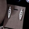 Zircon Jewelry Set Micro-studded Diamond Necklace Earrings 4-piece Wedding Banquet Bridal Necklace