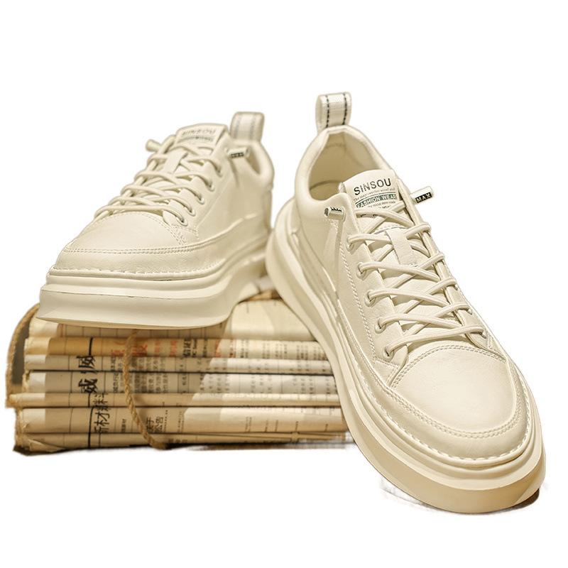 Xiaobai autumn new casual board shoes white shoes leather shoes sports trendy shoes