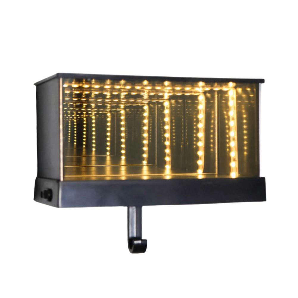 1/2 st LED Lysande Bilgarage Nyckelhängare Väggmonterad Spegel Garage Nyckelhållare Hem Kontor Entré Dekorativ Nyckelkrokställ