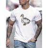 Costa & Slogan Various Pattern Printing Men's Micro-stretch Cotton T-shirts, Graphic T-shirts Men's Summer Wear, Men's Clothing