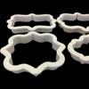 4Pcs/Lot Vintage Plaque Frame Cookie Cutter Set Plastic Biscuit Mould Cake Decorating Tools Stainless Steel Cookie Mold