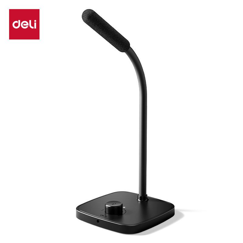 

Deli MN301/MN302 Desktop Omnidirectional Microphone for Remote Conferencing and Live Streaming MN301 Desktop Microphone (Black)