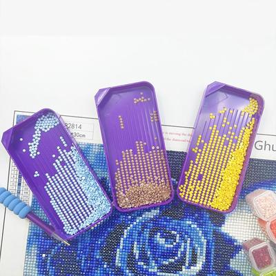 3/4 Set Diamond Painting Plates Diamond Art Painting Bead Sorting Trays Diamond Art Accessories for DIY Art Craft