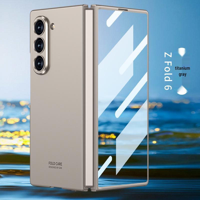 Durable Ultra-Thin Galaxy ZFold6 Case: Foldable Anti-Fall Hard Shell & Screen Protector