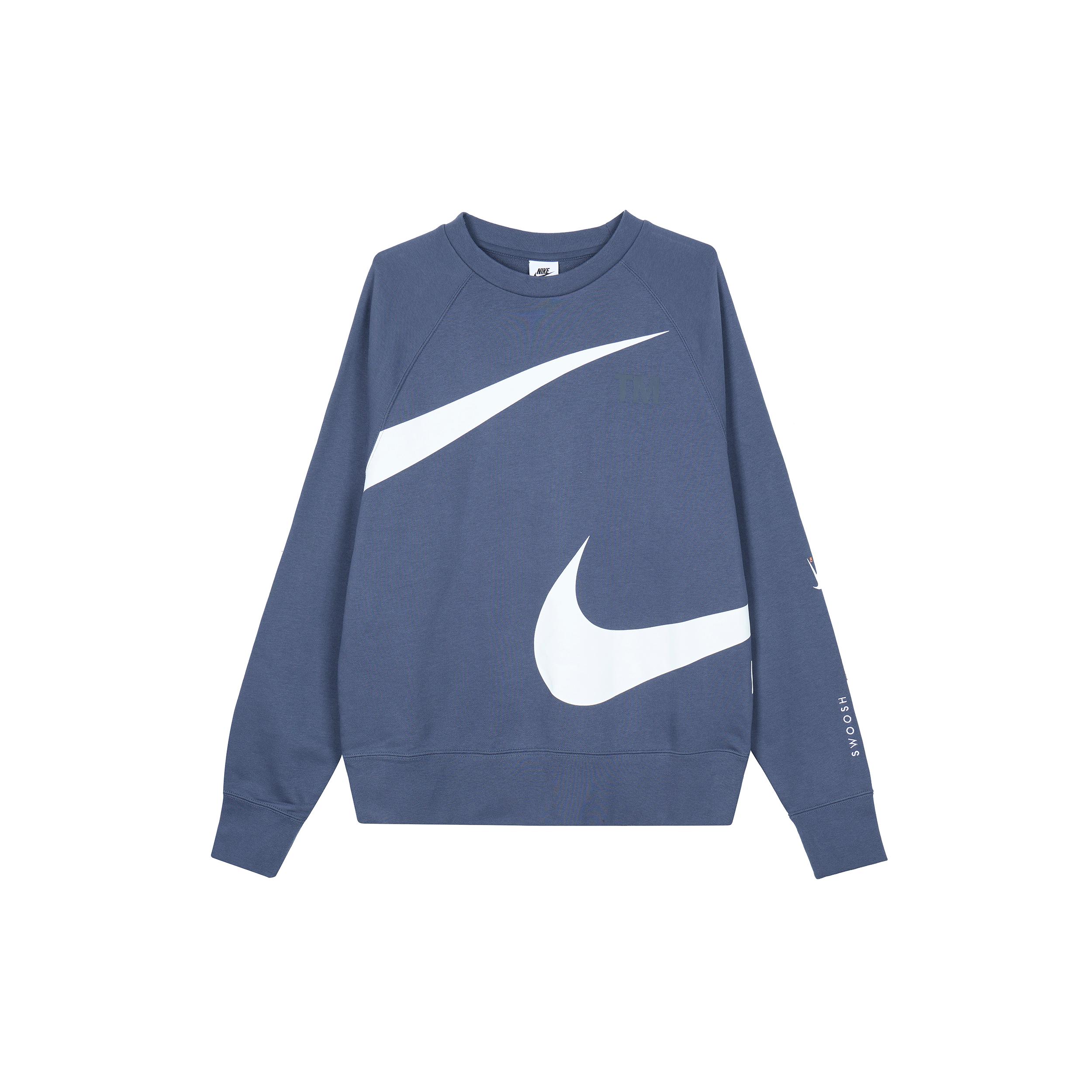Мужские синие свитшоты Nike с круглым вырезом, умеренного кроя, Regular DD6097-437 L