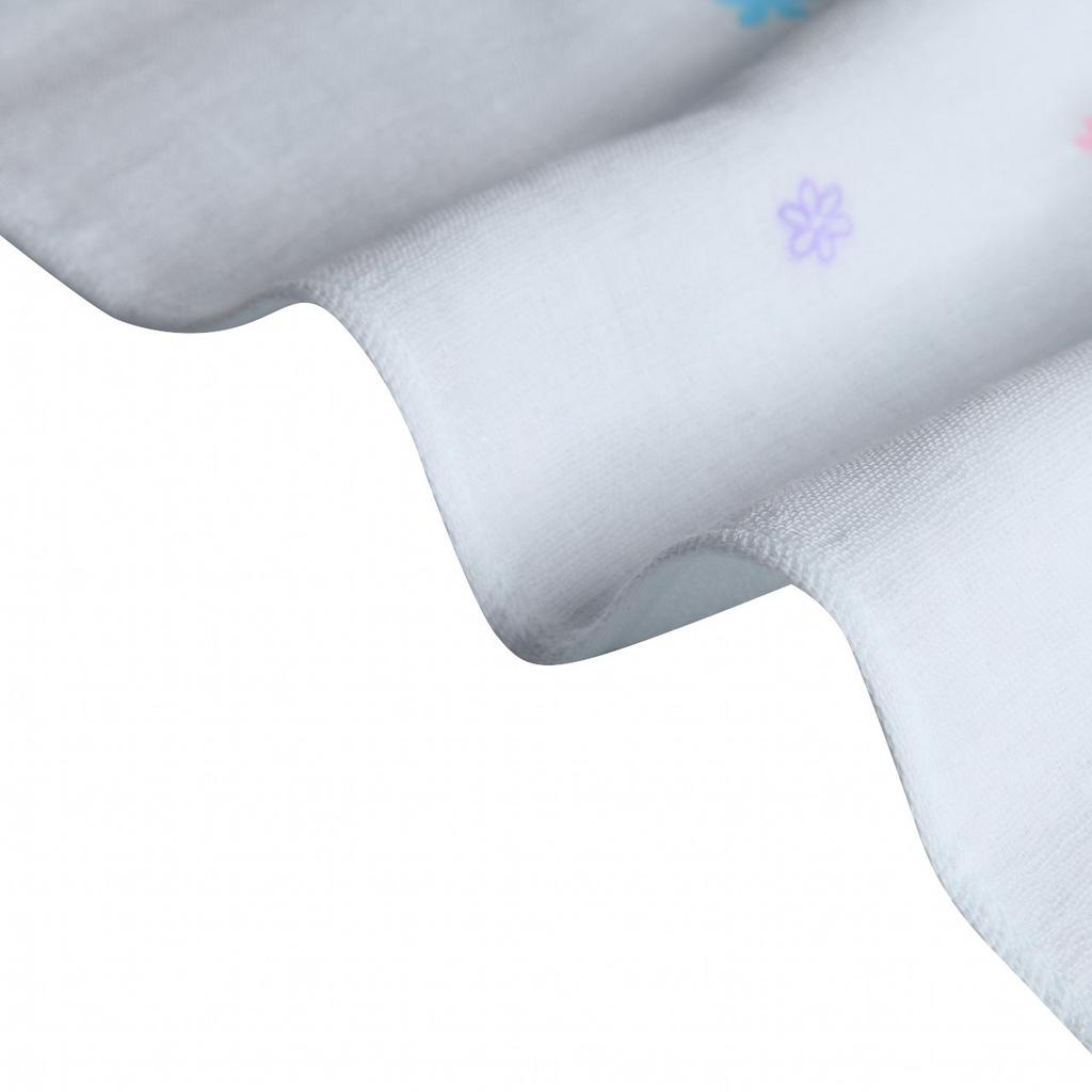 Isamu Shokai Baumwollgaze Bademantel in Floral 90x90cm 100% Handtuch, Japan, Druck, Sax,