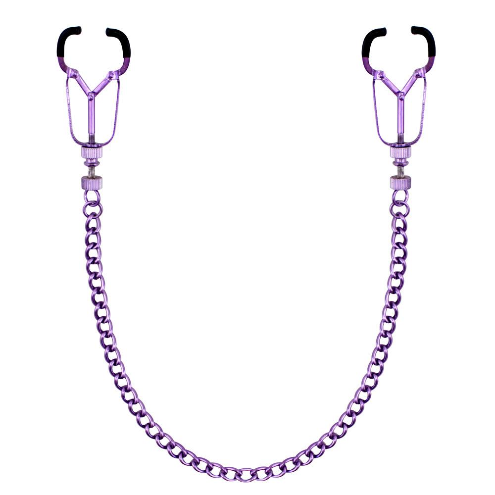 Black Metal Nipple Clamp Adjustable Mei Mei Clip Sex Toy Female Flirting Clip Sex Adult Supplies