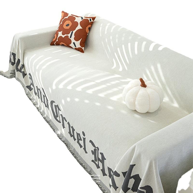 Nordic Sofa Cover Cloth Four Seasons Universal High-Grade Ins Style Sofa Towel Thickened Chenille Sofa Cover