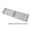 Bluetooth Foldable Keyboard Low Noise Lightweight Stylish Portable Wireless Keyboard for Travel Outdoor White