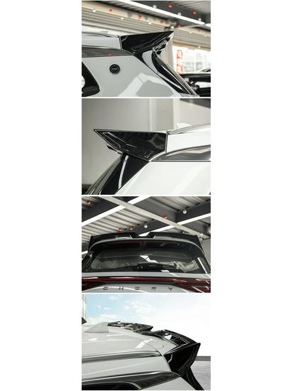 Tiggo 8 Pro/8 Plus Max Rear Spoiler MC Diffuser, Gloss Black.