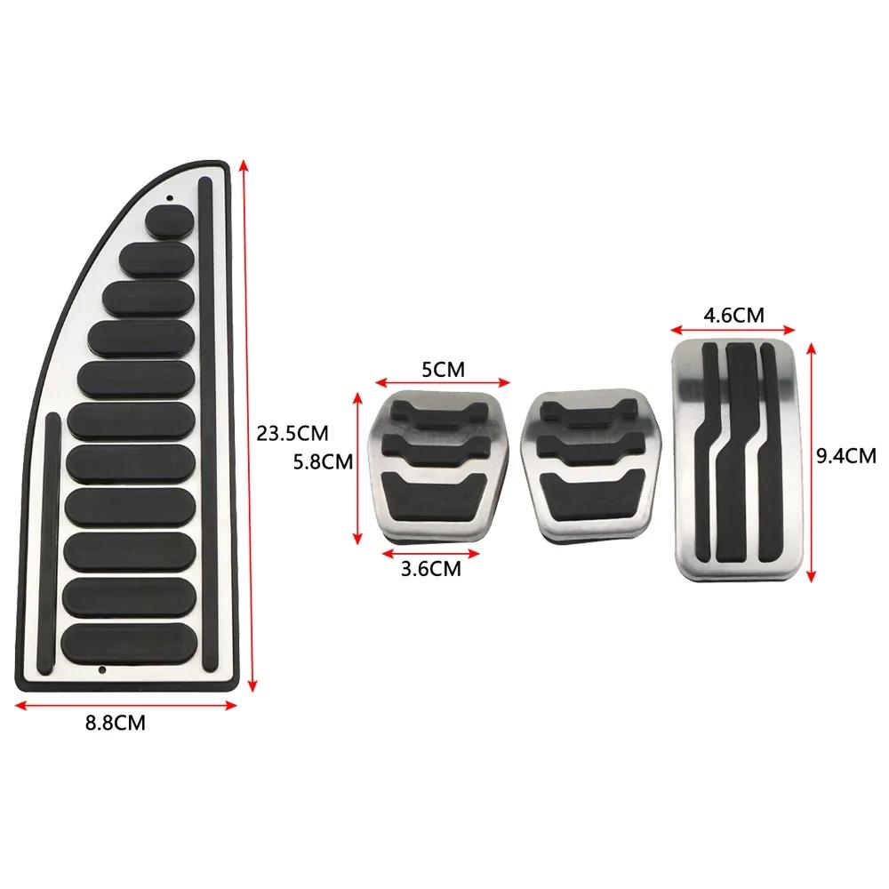 Stainless Steel AT MT Car Pedal Gas Brake Pedals Cover for Ford Focus 2 3 4 MK2 MK3 MK4 RS ST 2005-2023 Kuga Escape 2009-2020