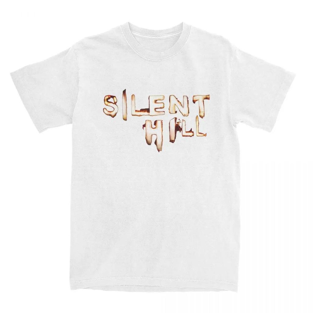 Men's Silent Hill Game T-Shirts Horror Cotton Tees Summer Y2K Funny Short Sleeve T-Shirt Short Sleeves Plus Size Loose Soft Tee