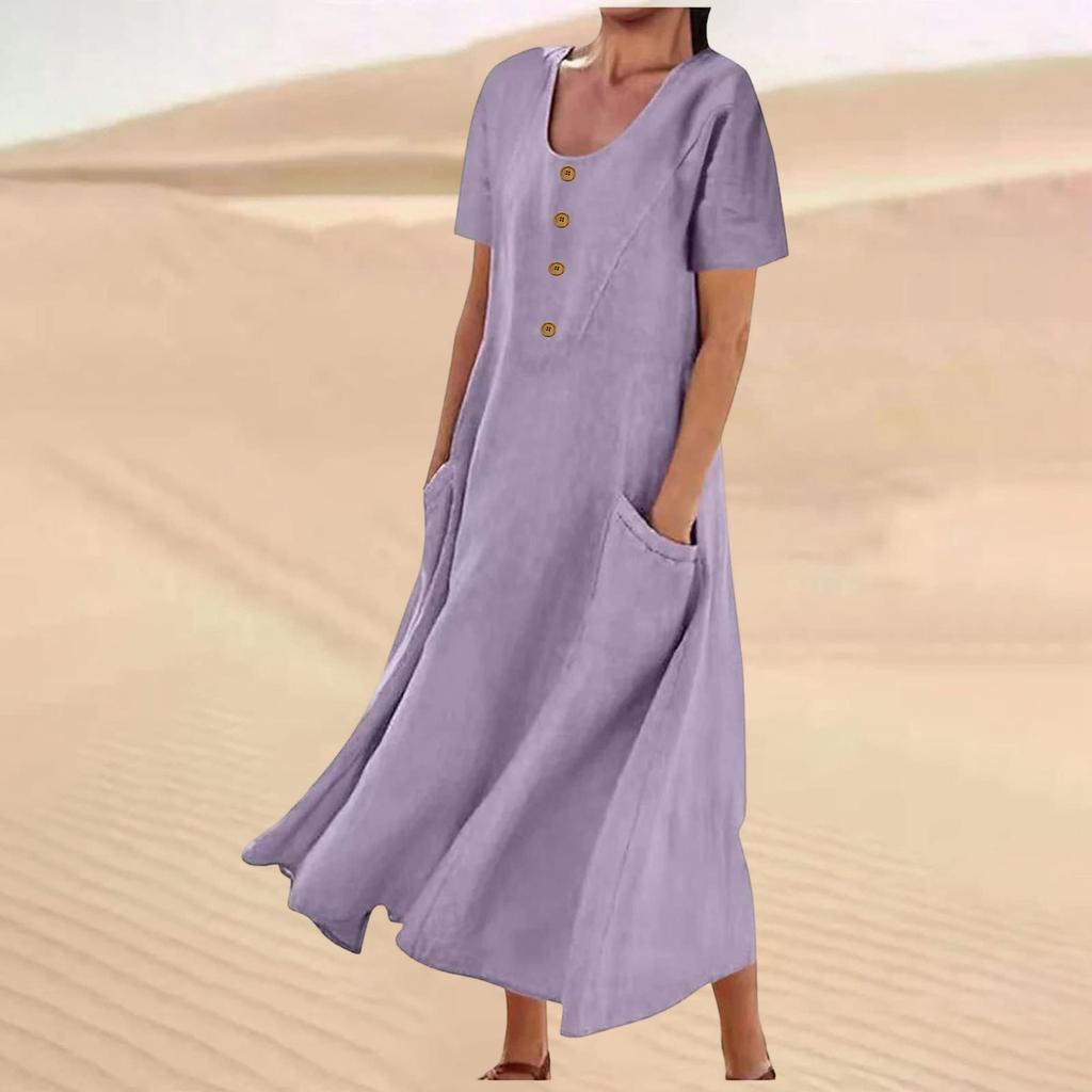 Women's Fashionable Casual -color Dress