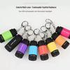 Mini Multicolor USB Rechargeable LED Keychain Flashlight for Outdoor and Household Use