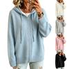 Women's Color Loose Fit Knitted Long Sleeve Cardigan Sweater Outerwear for Casual Daily Wear