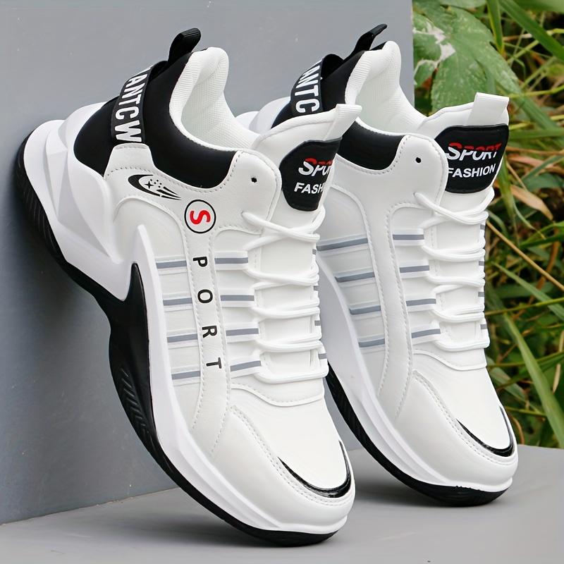 

Мужские высокие кроссовки — повседневные и стильные, легкие и удобные баскетбольные кроссовки с нескользящей подошвой EVA для всех сезонов 39 чёрный