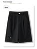 Women's High-Waist Khaki Slimming Shorts - Spring 2025 Collection