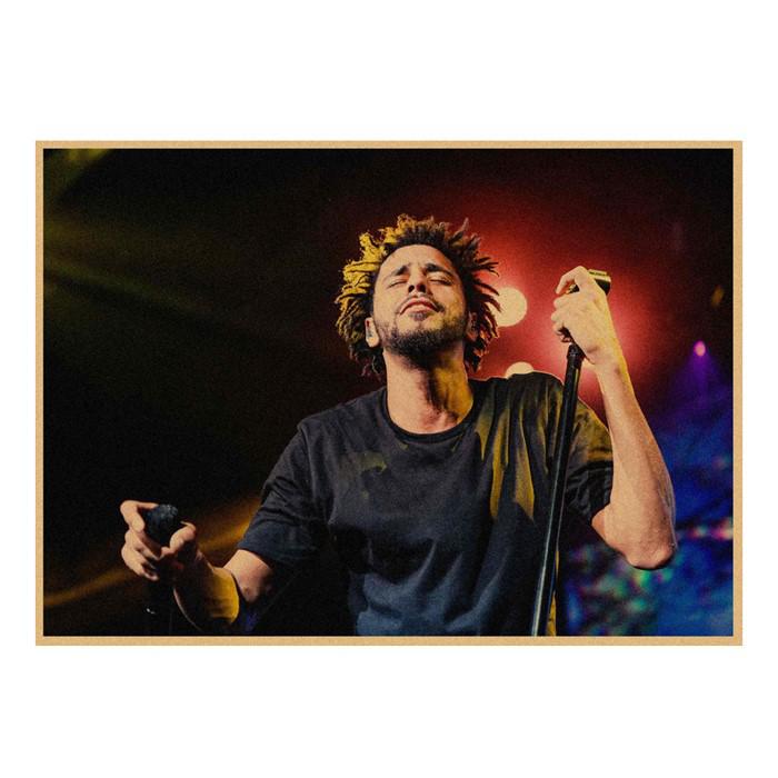 J. Cole & Lamar Rap Hip Hop Kraft Paper Wall Mural 491