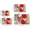 VIKAMA Valentine's Day Entrance Welcome Doormat Heart-Shaped Romantic Room Decoration Soft Comfortable Kitchen Bedroom Rug