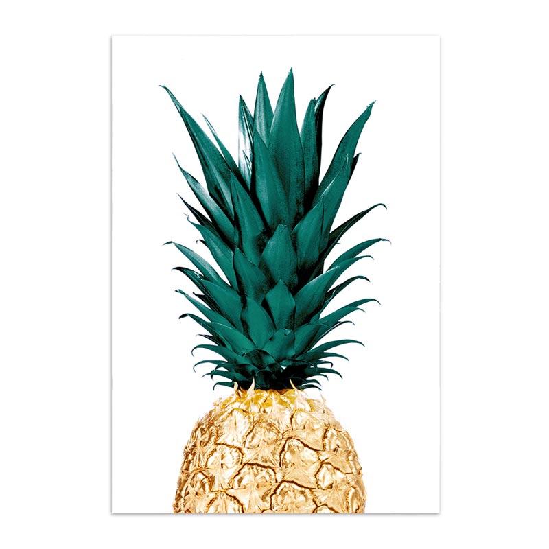 Monstera Green Plant Leaves Canvas Painting Posters Pineapple Parrot Painting Nordic Home Wall Decor Tropical Wall Art Pictures