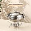 Stainless Steel Round Buffet Stove - Commercial Heated Food Warmer
