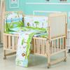 Areden Wooden Infant Bed Durable Baby Easy Adjustable Fall Simple and Stylish Suitable for Newborns and Babies of Various Compact Mosquito Wood Color