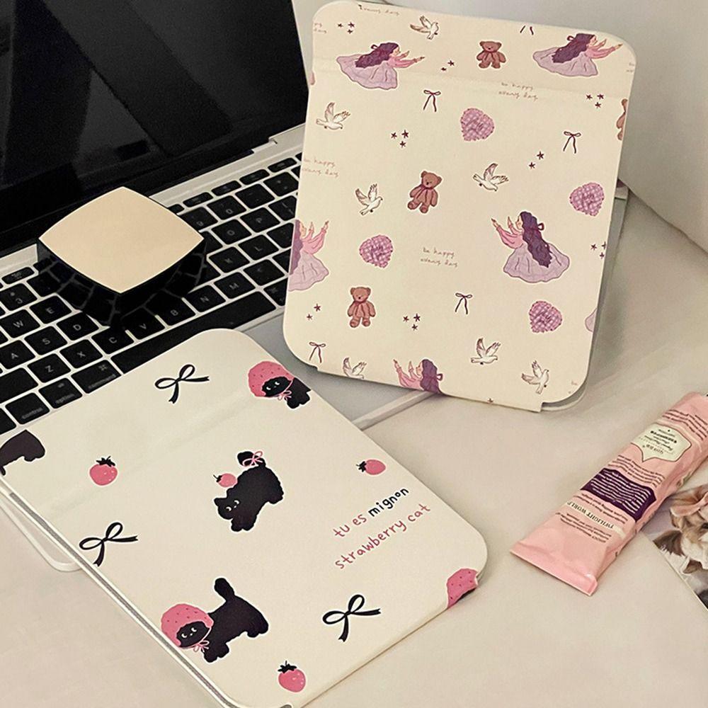 HD Beauty Ręczne Lustro Mini Lustro do Makijażu Urocze Lustra do Makijażu dla Uczennic