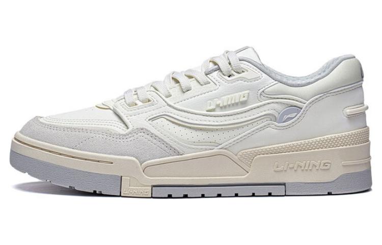 Li Ning 001 BTC Abrasion Resistant Breathable Abrasion Resistant Breathable Low top Skateboard Shoes Women s White AGCT008-2 37