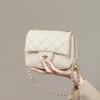 New Autumn and Winter Small Fragrance Style Crossbody Bag Diamond Chain Bag Fashionable and Versatile Shoulder Bag Commuting Small Square Bag